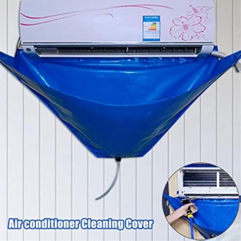9pcs Mini Split AC Cleaning Kit, Waterproof Air Conditioner Cleaning Bag Cover Set, Wall Mounted Air Conditioner Maintenance Tools Accessories with Storage Bag Blue - Image 5