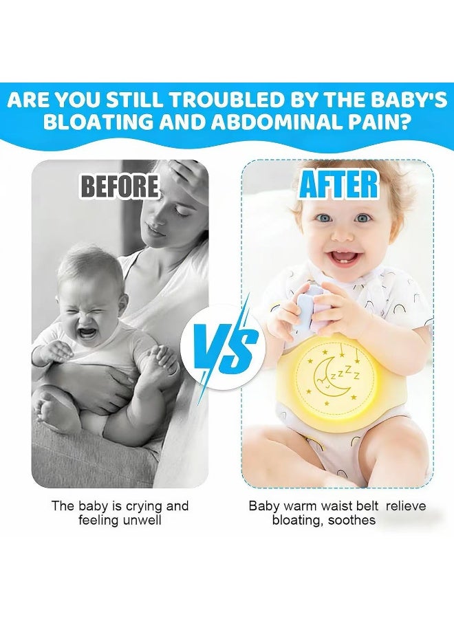 HPMY Baby Colic and Gas Relief for Newborns Infants, Heated Tummy Wrap, Baby Swaddling Belt Warmth, Natural Relief for Upset Stomach in Babies and Toddlers - Image 3