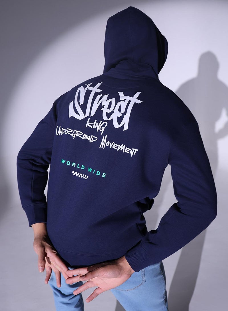 Hubberholme Navy Sweatshirt For Men - Image 3