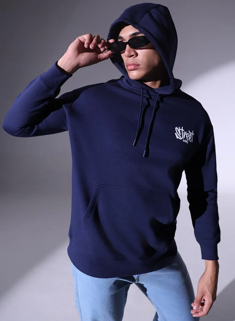 Hubberholme Navy Sweatshirt For Men