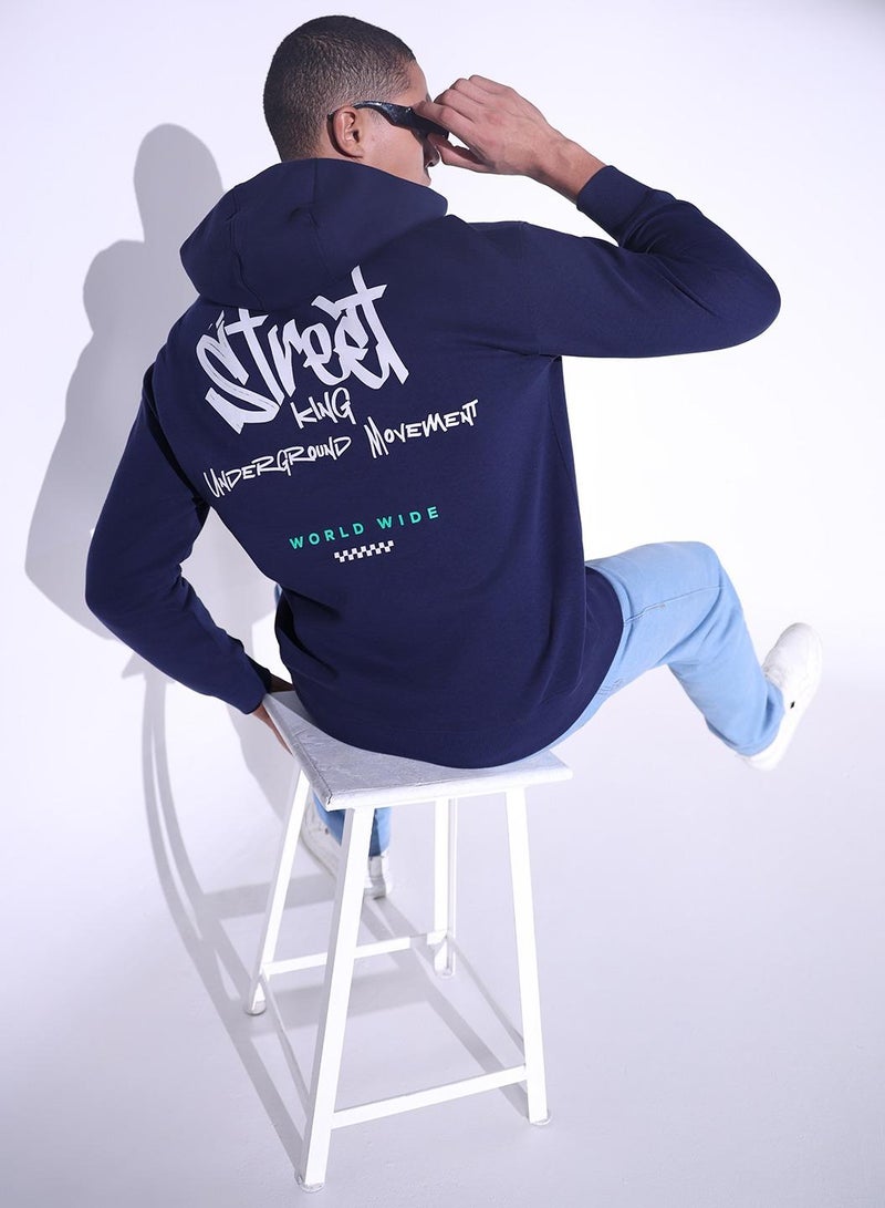Hubberholme Navy Sweatshirt For Men - Image 4