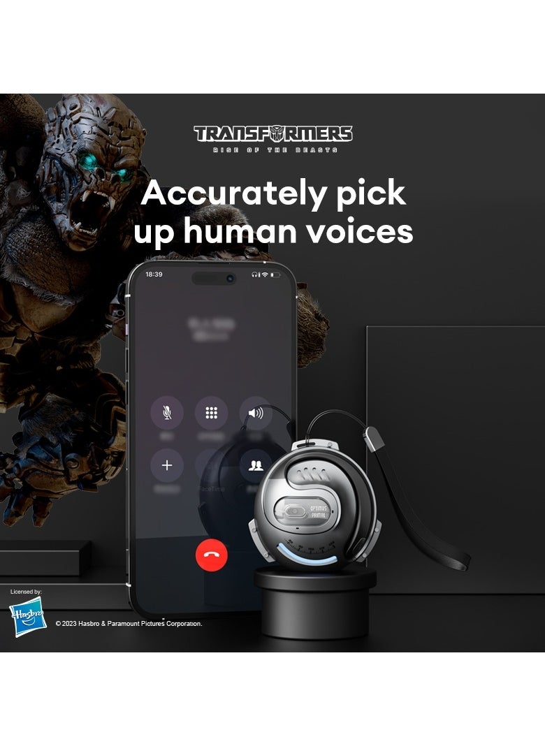 TRANSFORMERS Transformers TF-T07 TWS Wireless Headphones Bluetooth 5.4 Silver Game Sports  - Image 3