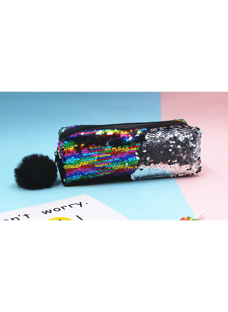 1 x 5 pcs Sequin Mermaid Pencil Case Glitter Double Color Seven Colors - pzsku/Z69A83E0B8B7C391925C6Z/45/_/1732631733/178e4dc6-2ded-40ec-9ee6-92629ce438f9