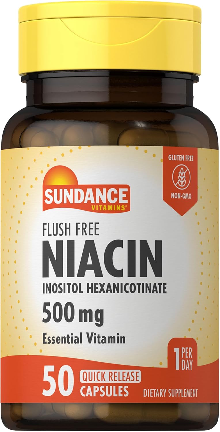 Sundance كبسولات ساندانس نياسين 500 ملغ للبالغين - Image 1