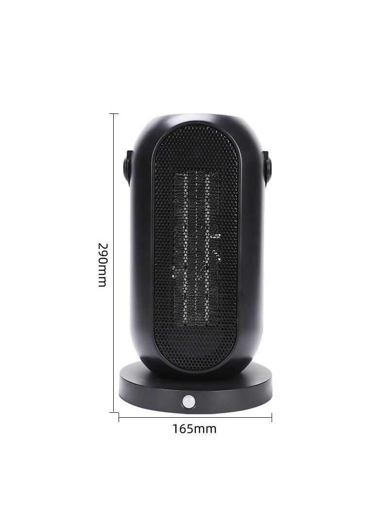 عام **مدفأة مكتبية بسلك طاقة بريطاني - 3 سرعات، درجة حرارة قابلة للتعديل، مدفأة متأرجحة مع حماية من السخونة الزائدة والانقلاب، للاستخدام في المنزل والمكتب** - Image 4