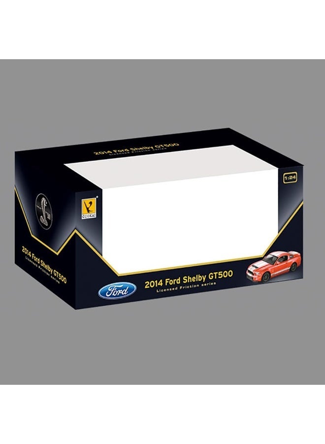 The Toys Home Licensed Ford Shelby GT500 – 1:32 Pull‑Back Friction Die‑Cast Car, Metal Body & Rubber Tires, Opening Doors, Display Window Box (Red/Grey/Black) – Collectible Toy for Kids & Adults - Image 2