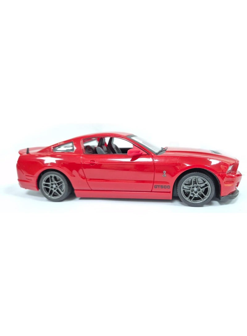 The Toys Home Licensed Ford Shelby GT500 – 1:32 Pull‑Back Friction Die‑Cast Car, Metal Body & Rubber Tires, Opening Doors, Display Window Box (Red/Grey/Black) – Collectible Toy for Kids & Adults - Image 1
