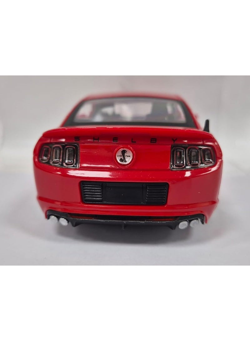 The Toys Home Licensed Ford Shelby GT500 – 1:32 Pull‑Back Friction Die‑Cast Car, Metal Body & Rubber Tires, Opening Doors, Display Window Box (Red/Grey/Black) – Collectible Toy for Kids & Adults - Image 4