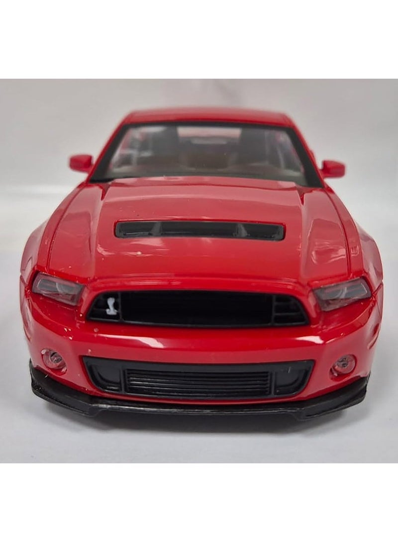 The Toys Home Licensed Ford Shelby GT500 – 1:32 Pull‑Back Friction Die‑Cast Car, Metal Body & Rubber Tires, Opening Doors, Display Window Box (Red/Grey/Black) – Collectible Toy for Kids & Adults - Image 5