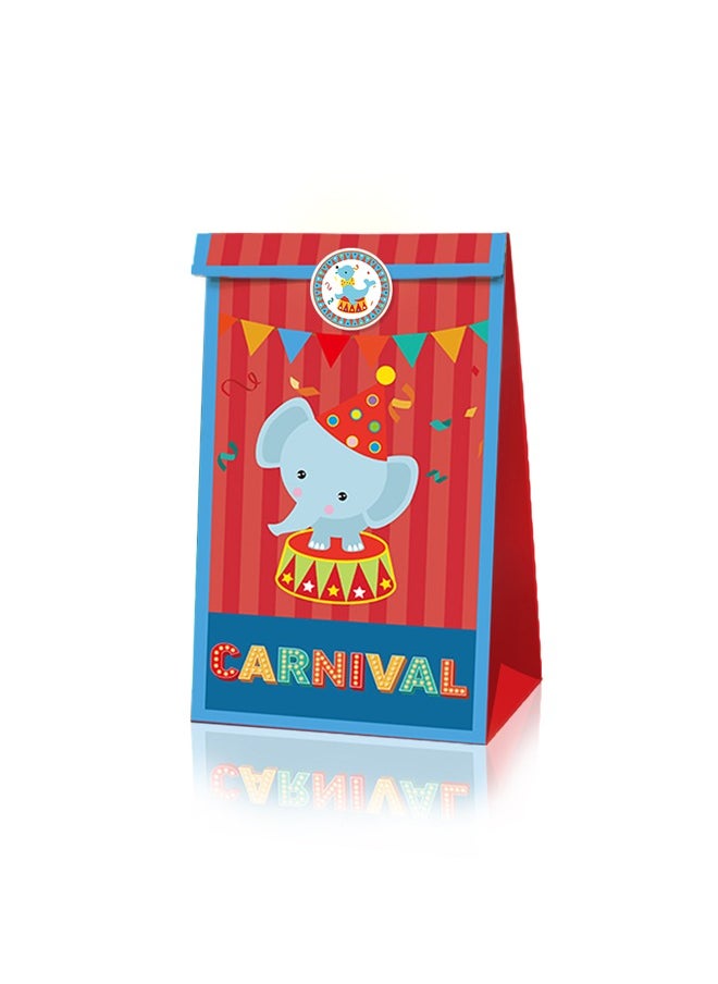 Zeemey 24 Pieces Party Favor Bags,Shopping Bag,Party Bags For Kids, supplies Snack candy Gift Bag Food Bags,Double-Sided Bags For Birthday Wedding Celebrations Party Favors 22*12*8  - Image 4