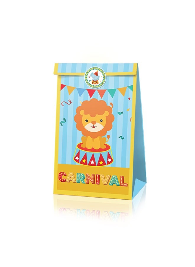 Zeemey 24 Pieces Party Favor Bags,Shopping Bag,Party Bags For Kids, supplies Snack candy Gift Bag Food Bags,Double-Sided Bags For Birthday Wedding Celebrations Party Favors 22*12*8  - Image 5