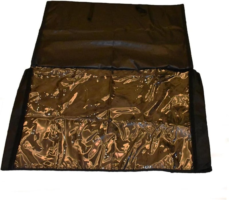 Black Outdoor TV Cover Weatherproof Protection against Rain Dust UV 106X67X13cm - Image 1
