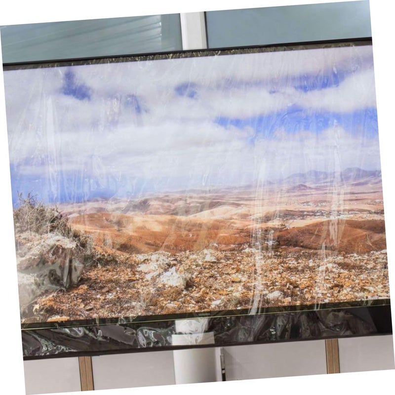Black Outdoor TV Cover Weatherproof Protection against Rain Dust UV 106X67X13cm - Image 5