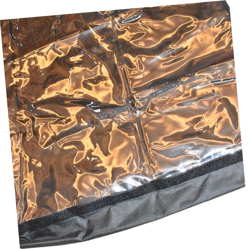 Black Outdoor TV Cover Weatherproof Protection against Rain Dust UV 106X67X13cm - Image 3