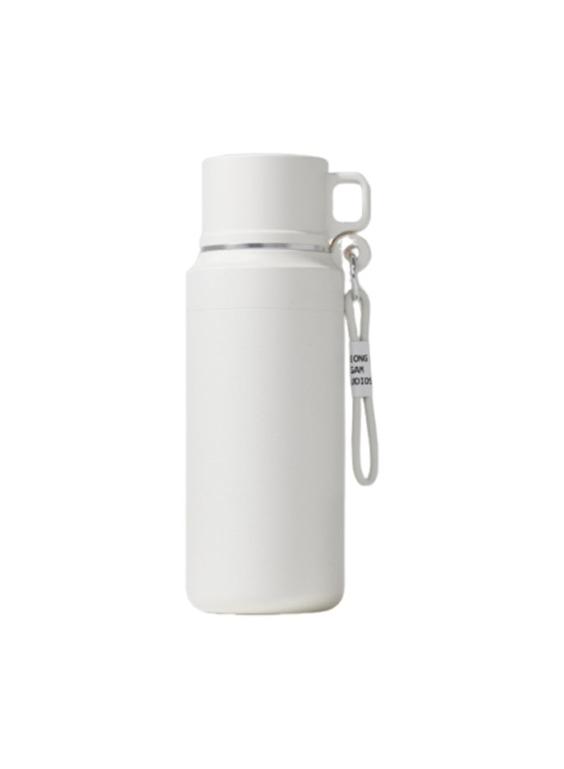 Insulated Stainless Steel Water Bottle with Cup 1000ml Vacuum Sports Water Bottle, Ice Cold Drinks, Hot Tea, Coffee, Beverages - Image 1