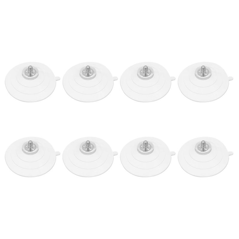8pcs Clear Pvc Cups With Screws For Glass Tables Small Cup Hooks For Heavy Duty Cup Spacers - Image 5