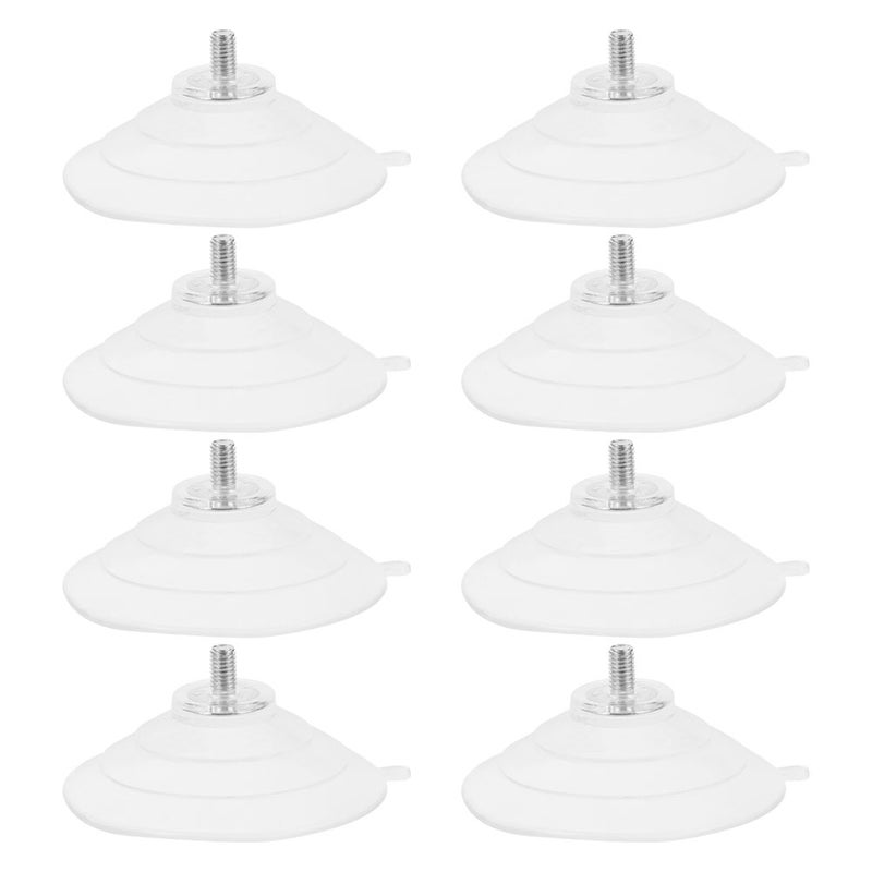 8pcs Clear Pvc Cups With Screws For Glass Tables Small Cup Hooks For Heavy Duty Cup Spacers - Image 4