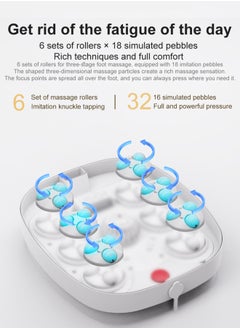 Arabest Foot Spa Electric Rotary Massage, Foot Bath with Heat, Bubble, Remote, and 24 Motorized Shiatsu Massage Balls  - Image 3