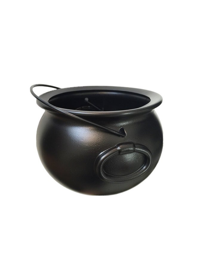 GiftExpress GiftExpress 8" Black Cauldron Kettle, St Patrick's Cauldron Pot of Gold, Cauldron Halloween Decor  - Image 1