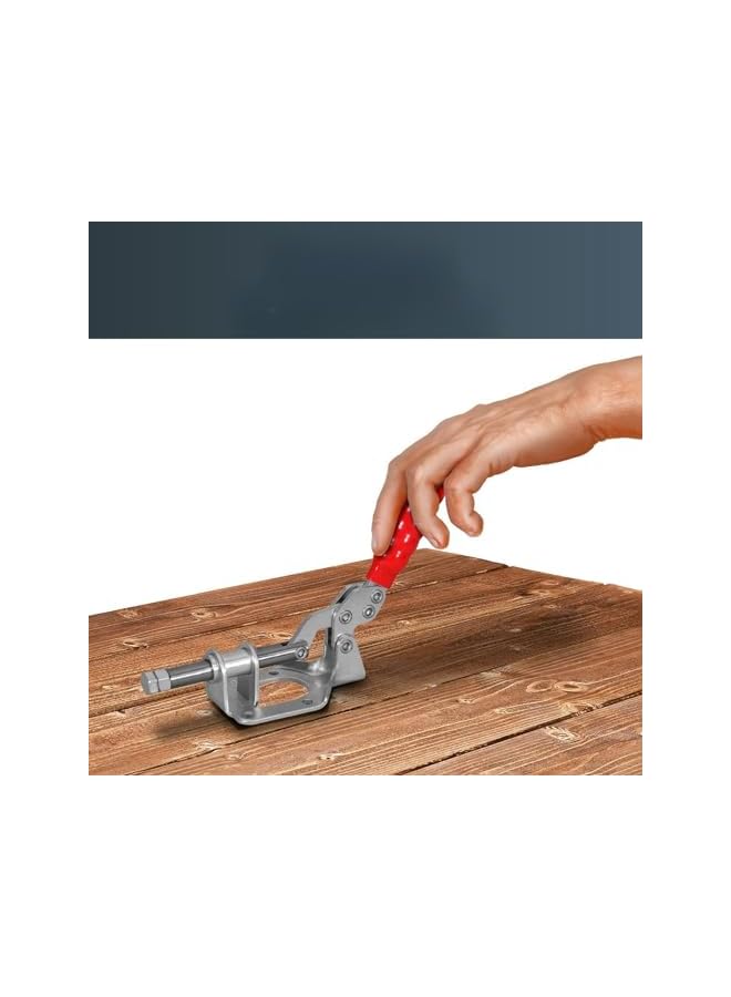 promass Push Pull Toggle Clamp Heavy Duty Holding Capacity, Plunger Stroke Clamp Flange Base Plate (Color : 1PCS) - Image 4