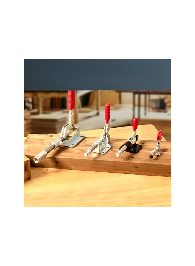 promass Push Pull Toggle Clamp Heavy Duty Holding Capacity, Plunger Stroke Clamp Flange Base Plate (Color : 1PCS) - Image 5