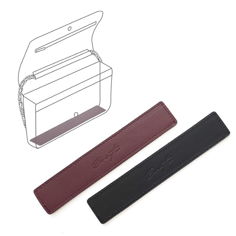Bonte WOC Shaper, Made With Italian Leather, Base Shaper, Saver and Insert for Wallet on Chain Bags, Full Grain Italian Leather (Wine) - Image 1