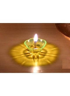 Shrigana Shrigana 3D Shadow Reflection Floating Plastic LampDecorative DipawaliDiwali DiyaOil Lamps for PoojaPuja Multicolor Set of 12  - Image 4