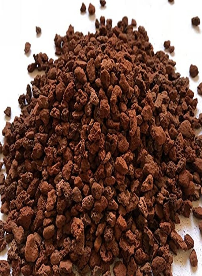 رقائق الحمم البركانية الحمراء من VAYINATO Petzlifeworld لقاعدة حوض السمك كرمل مغذي وللنباتات الداخلية (1 كجم) - Image 3