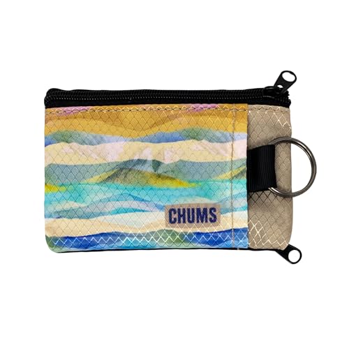 Chums Surfshorts Wallet - Lightweight Slim Wallet with RFID Blocking Card & Clear ID Window - Zippered, Water Resistant w/Key Ring (Daybreak) - Image 1