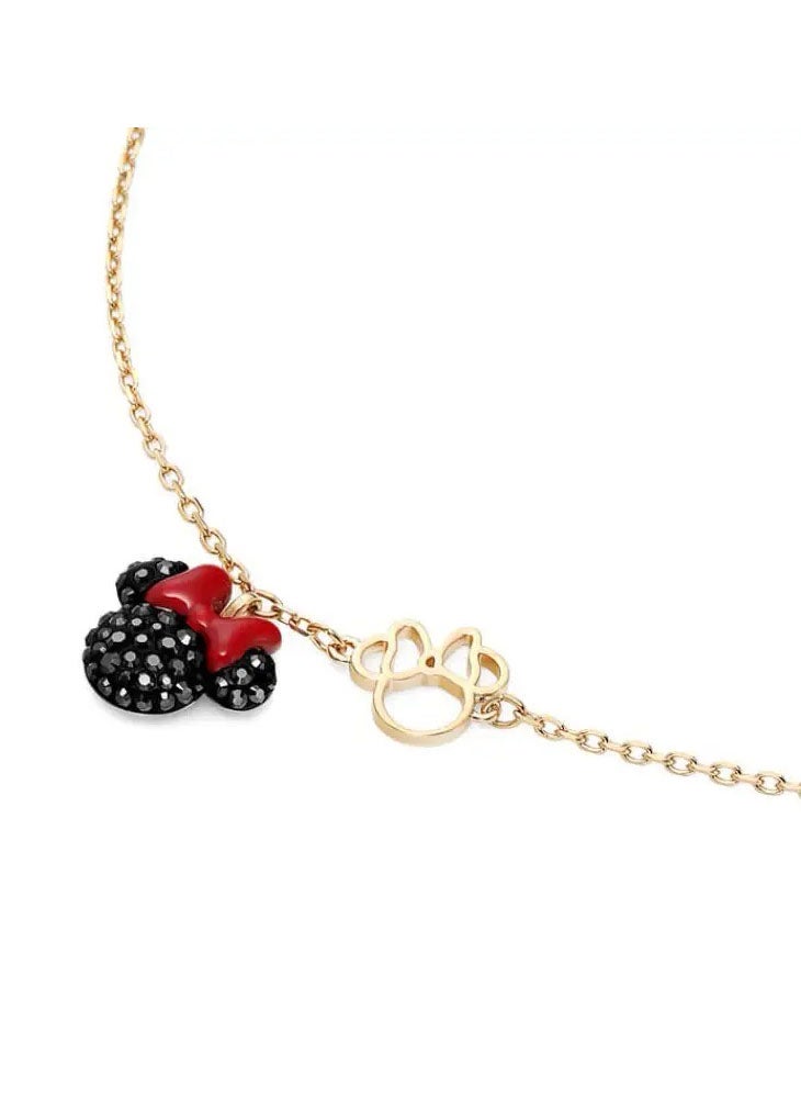 General - Mickey And Minnie Design Stone Studded Bracelet - Image 1