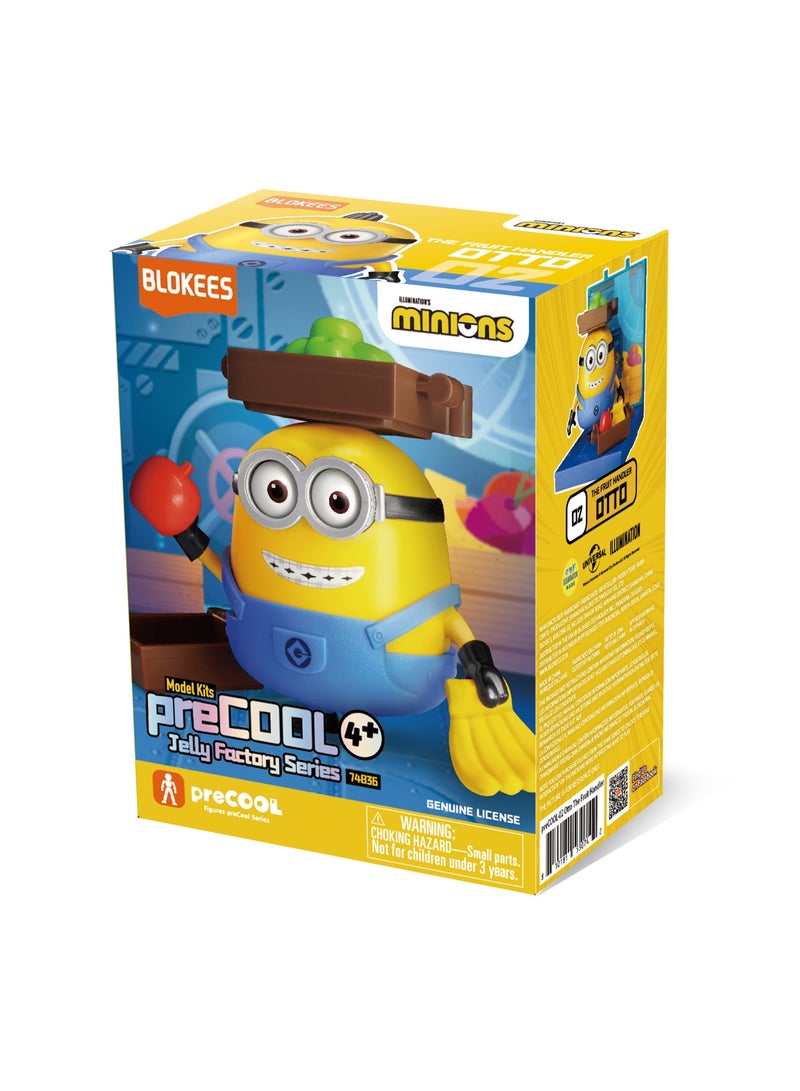 BLOKEES [TOP]Blokees Minions preCOOL Jelly Factory 02 Otto the Fruit Handler Model Kit | Buildable Minion Figure | Snap-Fit STEM Toy | Collectible Display | Gift for Kids - Image 1