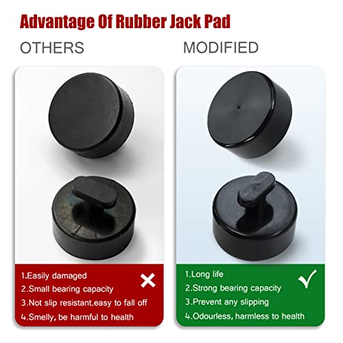 Mapleza 4 PCS Corvette Lift Pucks Jack Lifting Pad Compatible with Corvette 2011,2017,2018,2019 C5, C6, C7, C8 Boxster & Cayman (1997-2021) Lift Point Adapter Jacking Point Pad - Image 3