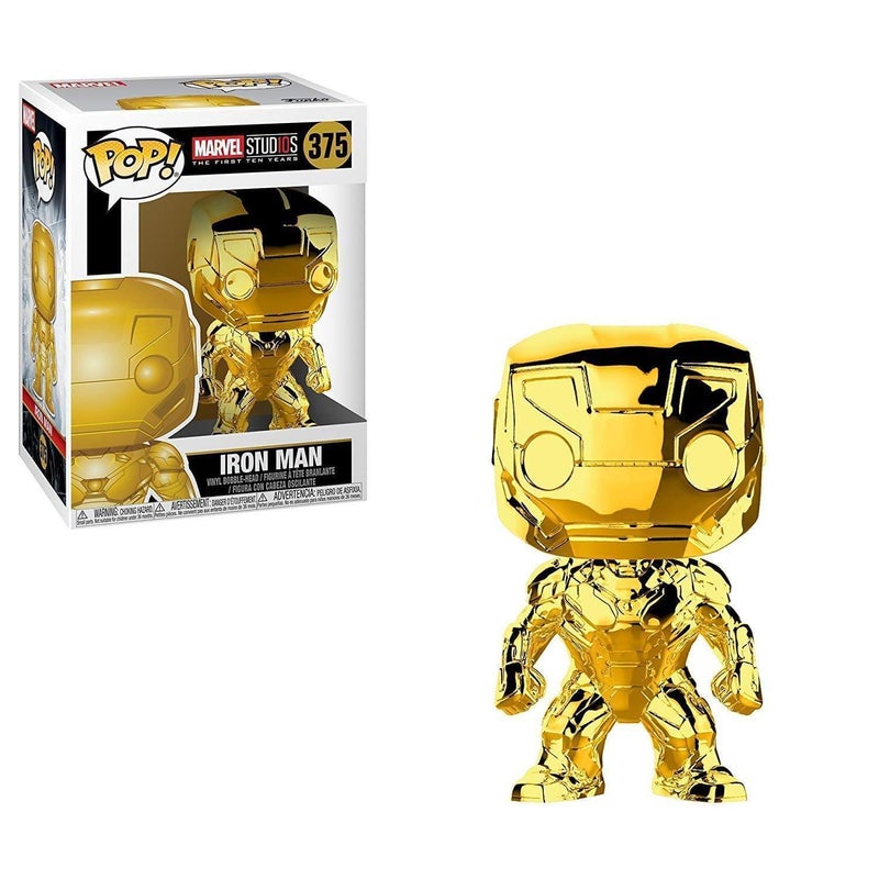 Funko Pop Marvel Marvel Studios 10 Iron Man Gold Chrome Collectible Figure Multicolor - Image 3