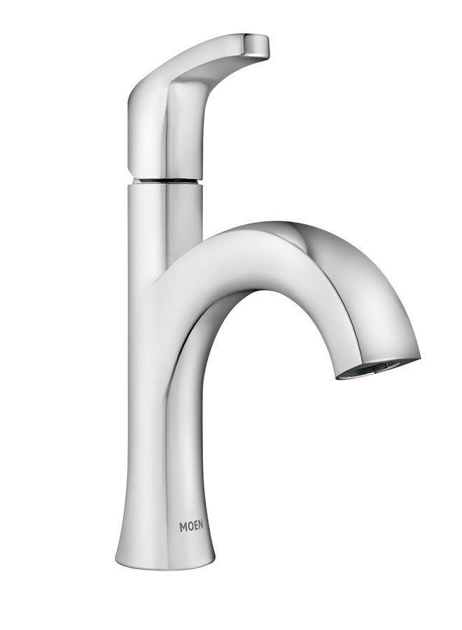 Moen Karis Chrome One-Handle Single Hole Bathroom Sink Faucet with Optional Deck Plate, 84346 - Image 1