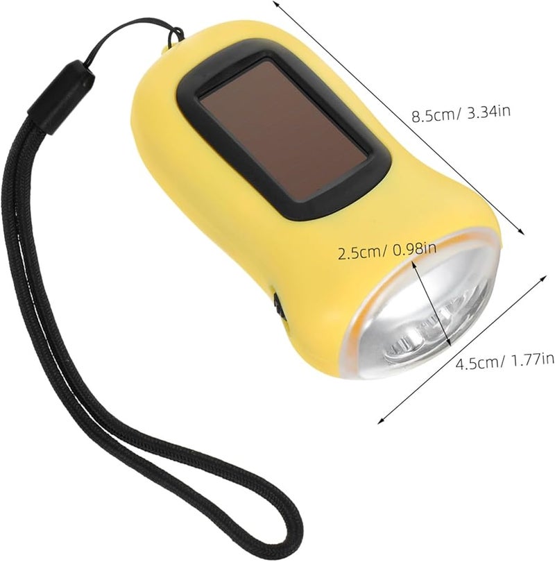 Portable Solar LED Flashlight Rechargeable Emergency Lantern For Camping Hiking Fishing - Image 3
