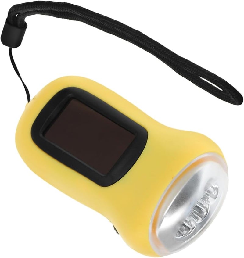 Portable Solar LED Flashlight Rechargeable Emergency Lantern For Camping Hiking Fishing - Image 1