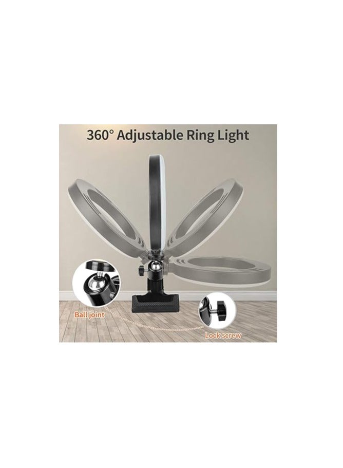 General Video Conference Lighting Kit, 6.3" LED Ring Light for Laptop, 3 Dimmable Zoom Call Lighting 6500k, Remote Working, Self Broadcasting, Live Streaming, Online Teaching, Vlogging, Makeup  - Image 3