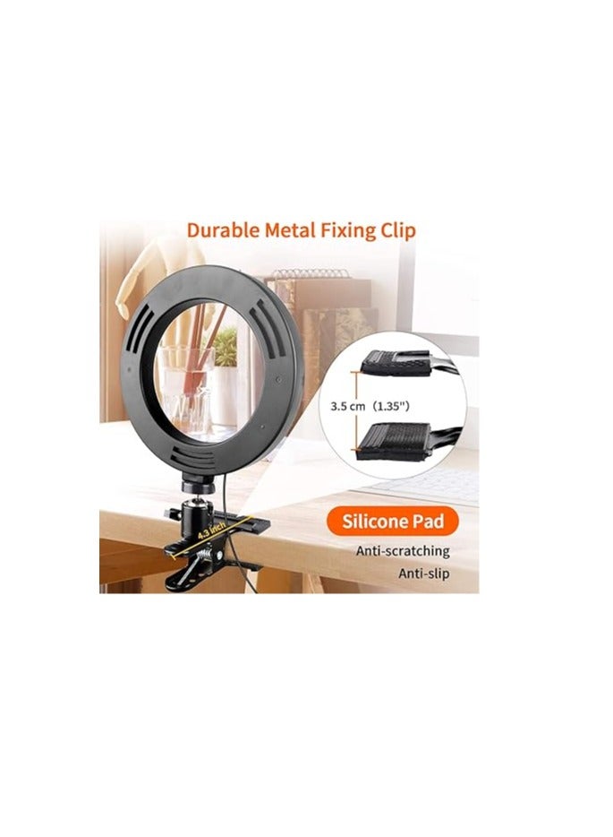 General Video Conference Lighting Kit, 6.3" LED Ring Light for Laptop, 3 Dimmable Zoom Call Lighting 6500k, Remote Working, Self Broadcasting, Live Streaming, Online Teaching, Vlogging, Makeup  - Image 2