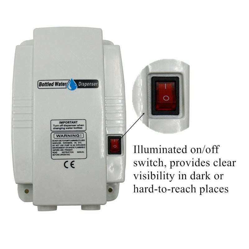 TDRFORCE Bottled Water System with singel water inlet Bottled Water Dispenser one Tube for Refrigerator Ice-Maker Coffee Brewer 3.8L - Image 3