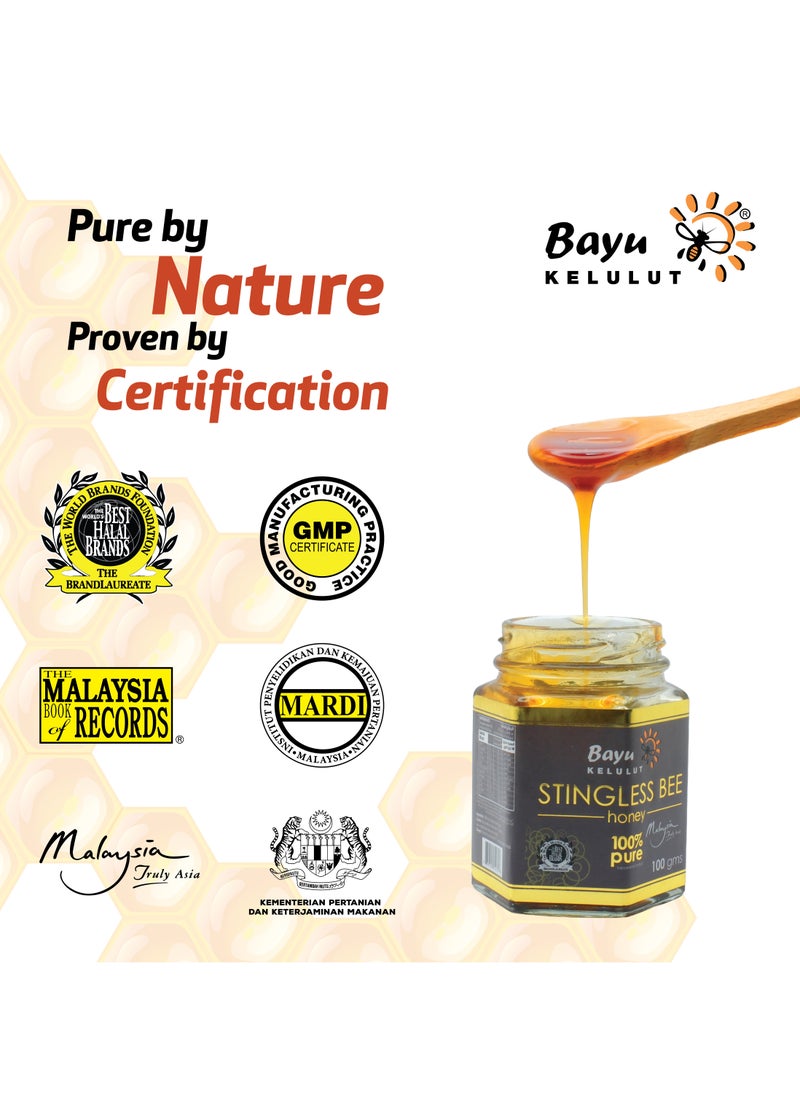Bayu Kelulut Bayu Kelulut Stingless Bee Honey, 100 Gm, 100% Pure  - Image 3