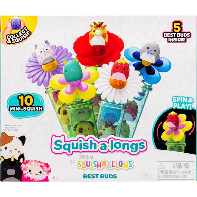 Squish-a-longs Best Buds Mystery Pack Bundle â€“ Includes 5 Best Buds & 10 Mini-Squish - Image 1