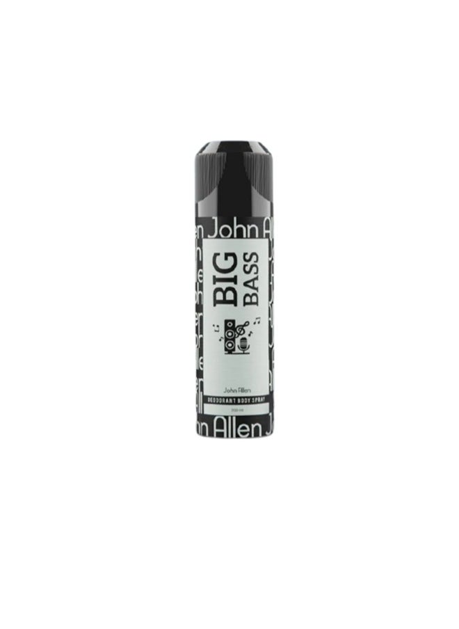 John Allen Big Bass Deodorant Body Spray - 200ml  - Image 1