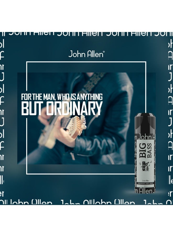 John Allen Big Bass Deodorant Body Spray - 200ml  - Image 3