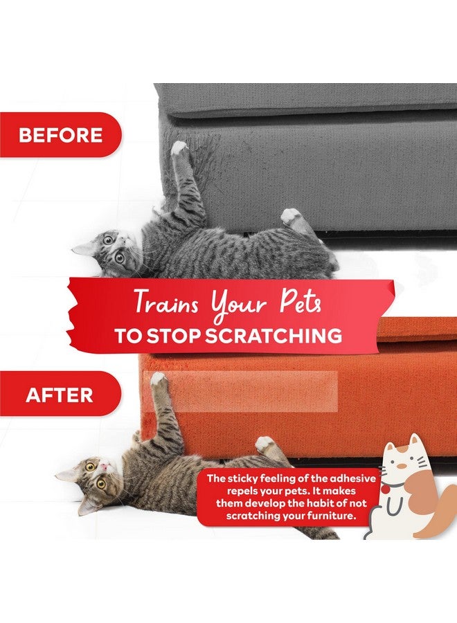 XFasten AntiScratch Cat Training Tape, 3Inches X 30Yards  Door, Couch, Furniture And Leather Scratch Guard Protector Tape For Cats And Pets - Image 3