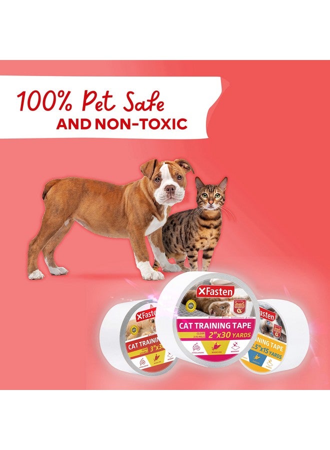 XFasten AntiScratch Cat Training Tape, 3Inches X 30Yards  Door, Couch, Furniture And Leather Scratch Guard Protector Tape For Cats And Pets - Image 2