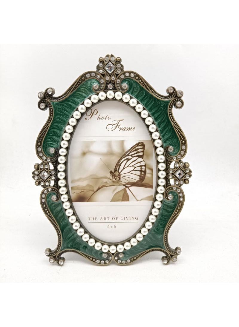 YQbest Fashionable retro metal frame with lightweight home decor embellishments of 7 inches  - Image 1