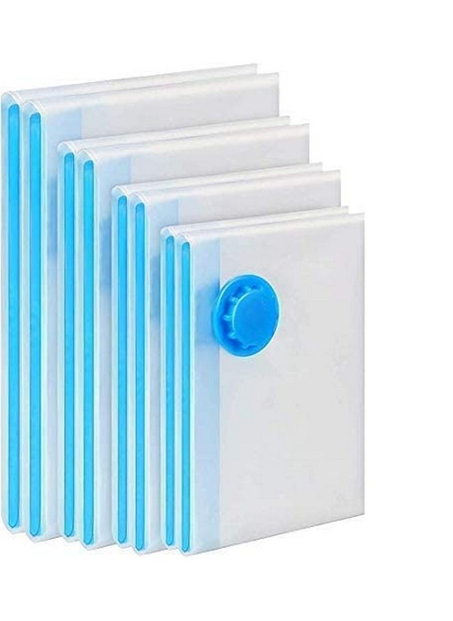Vishal Smart Mall Vacuum Bags Without Hand Pump Premium Reusable Space Saver Storage Organizing Plastic Zipping Bags Travel Storage Bag For Clothes, Blankets,Home & Travel Vacuum Bag(60X80Cm)(4 Piece)  - Image 1