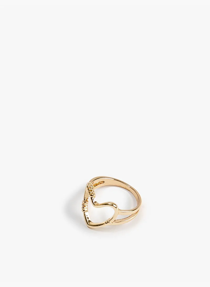 KOTON Heart Figured Ring