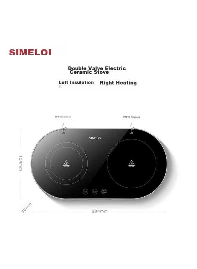 Simelo Nordic Travel Small Momo Electric Ceramic Stove, Tea Kettle, Coffee Maker, Mocha Pot, Home Use, Low Radiation - Image 3