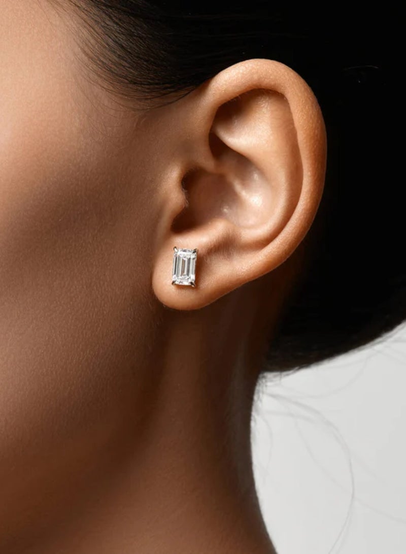 LAVEEN JEWELLERY Women’s Earrings | Emera 18k Gold Plated Earrings with Cubic Zirconia Stones | Hypoallergenic Jewelry for Women, Tarnish-Free Earrings, Hand-Finished  925 Sterling Silver Earrings - Image 2